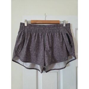 Lululemon Tracker Short V *4" Heather Lux Multi Black Sz 12